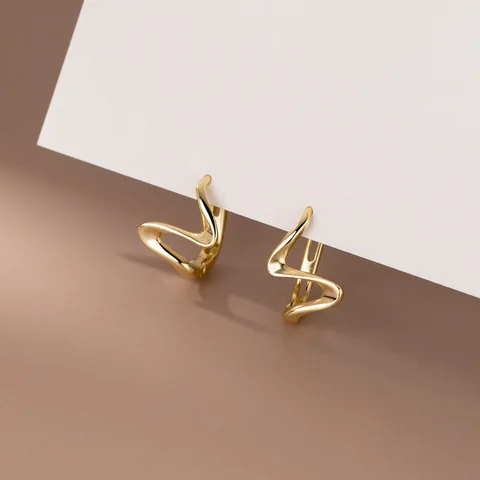 Женские серьги-кольца MloveAcc, модные уникальные серьги из стерлингового серебра 925 пробы, минималистичные очаровательные серьги-кольца для пирсинга, ювелирные изделия для ушей