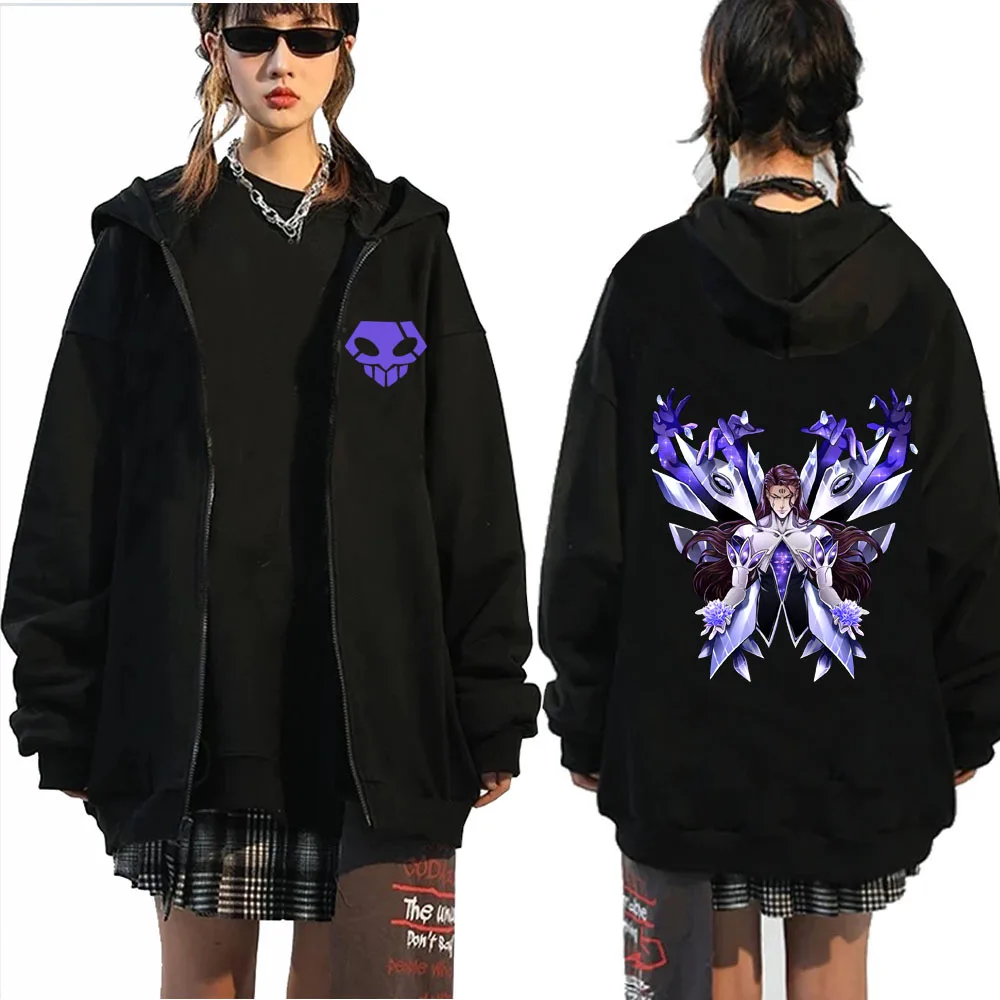 

Anime Bleach Aizen Sosuke Zipper Hoodie Y2K Harajuku Hip Hop Pullovers Unisex Streetwear