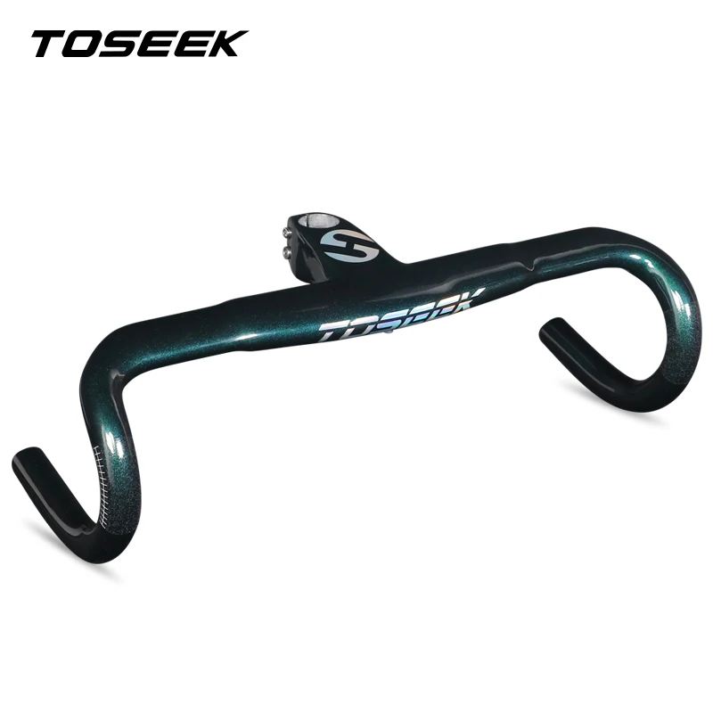 

Road Bicycle Integrated Handlebar 28.6mm*400/420/440 mm Full Carbon Fiber Bike Handlebar External Routing Bike Parts