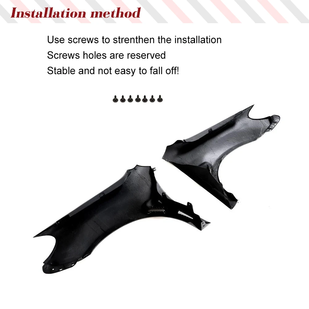 Передние боковые крылья из углеродного волокна автомобиля расширители для Volkswagen