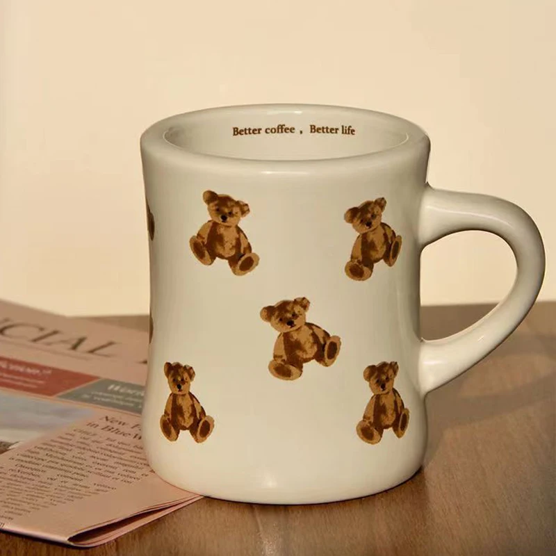 

Wudruncy милые фотографические винтажные кремовые керамические кофейные латте чашки для завтрака молочные кружки новые чашки подарки на день рождения Рождество