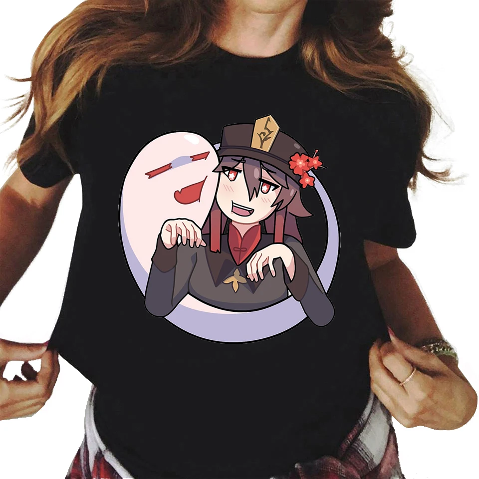 

Футболка мужская с круглым вырезом и принтом Genshin Impact