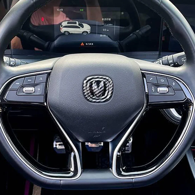Логотип CHANGAN для Changan CS35 PLUS CS75 UNI-V UNI-T UNI-K 2022 2023 Автомобильное рулевое колесо черная