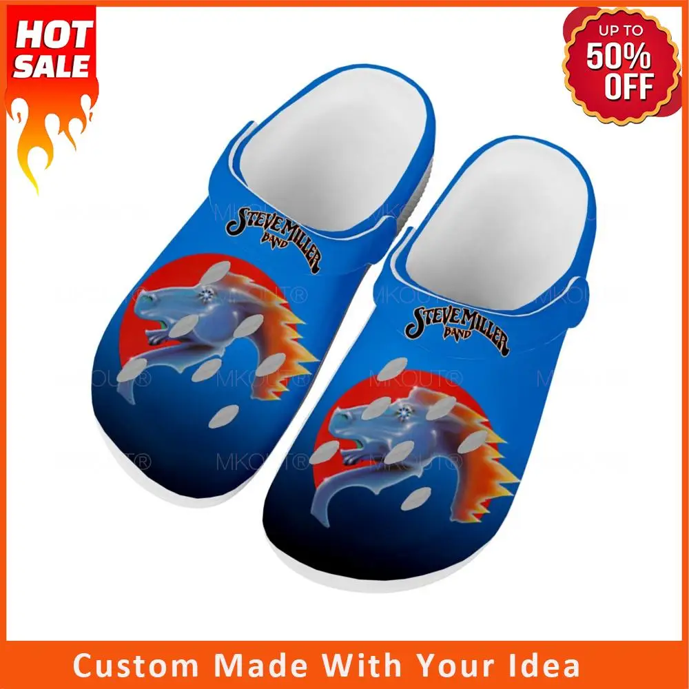 

Steve Miller Rock Band Home Clogs Custom Water Shoes Mens Womens Teenager Shoe Garden Clog Breathable Beach Hole Slippers White