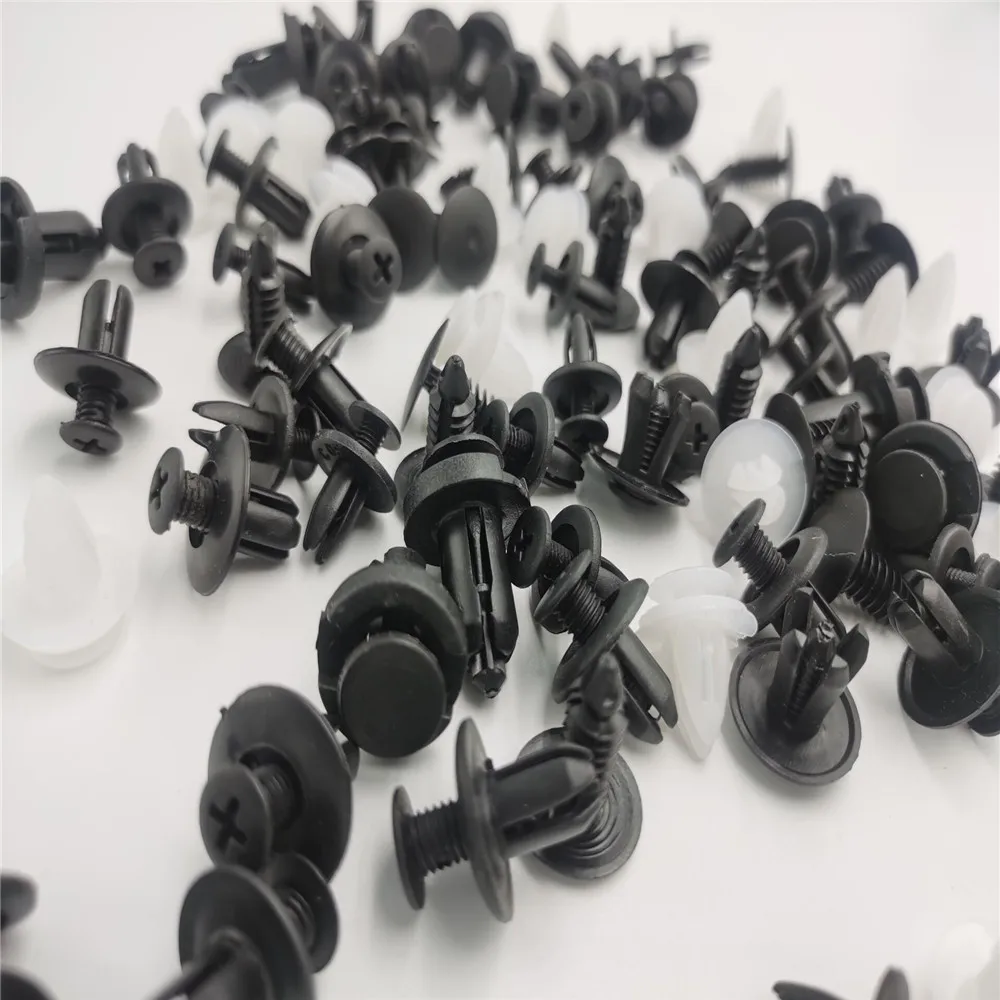 

100Pc Auto Fastener Clips Rivet Mixed Car Clips for Jaguar XF XFL XE XJ XJL F-Pace F pace fpace X761 XJ6 XKR XK8 X320 X308