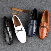 men shoes leather genuine casual loafers men moccasins shoes slip on soft flats footwear lightweight driving shoes