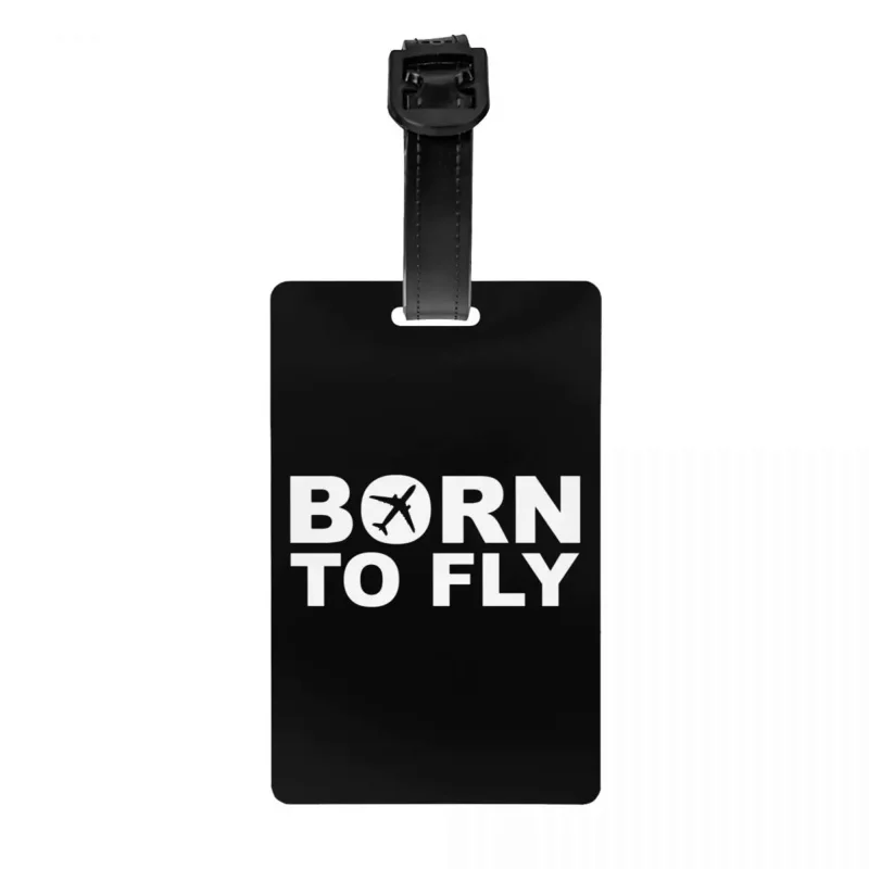 

Бирки для багажа «Born To Fly Flight Pilot», бирки для багажа на заказ, самолета авиатора, Подарочные бирки для багажа, Обложка для личной безопасности, идентификационная этикетка
