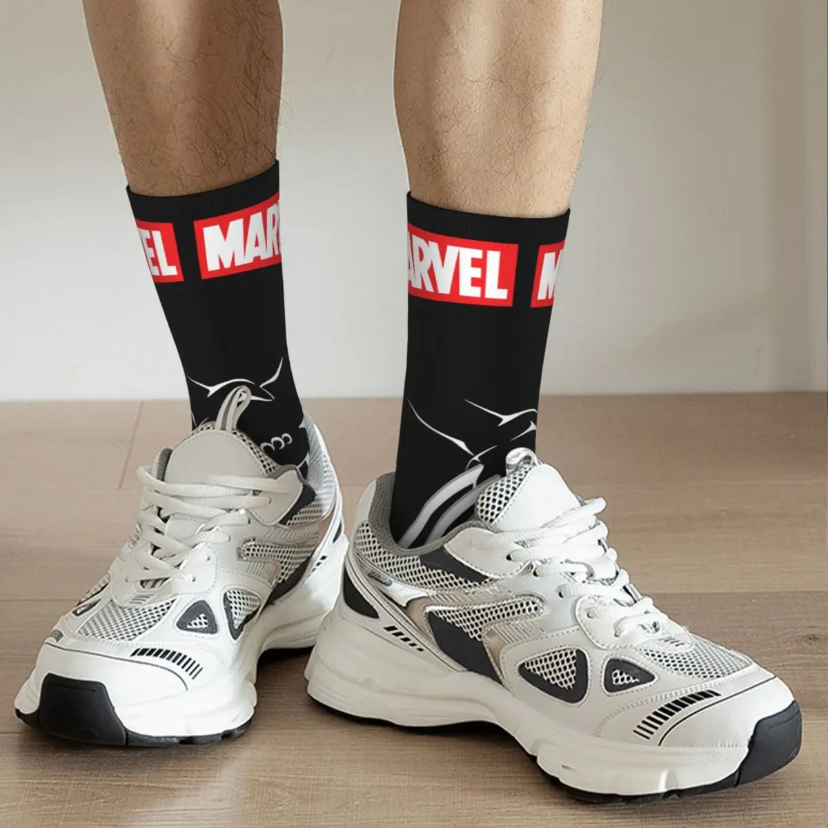Забавные сумасшедшие носки Logan для мужчин в стиле хип-хоп Harajuku Marvel X-man Дэдпул и