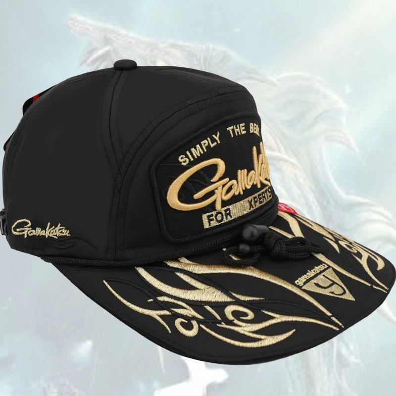 Gamakatsu Fishing Caps Baseball Cap Outdoor Sport Adjustable Fishermen Hat Breathable Sunshade Waterproof Bucket Hat for Man