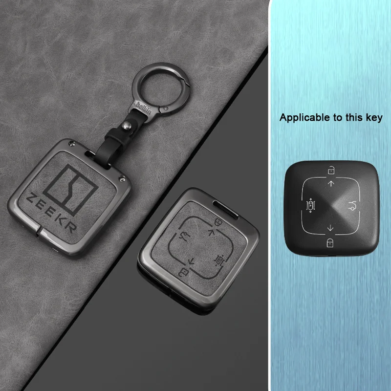 

Сумка для ключей из цинкового сплава для ZEEKR, чехол для ключей Zeekr, чехол для ключей для чрезвычайно Krypton 001 007 009 ZEEKR X, брелок для ключей, автомобильные аксессуары
