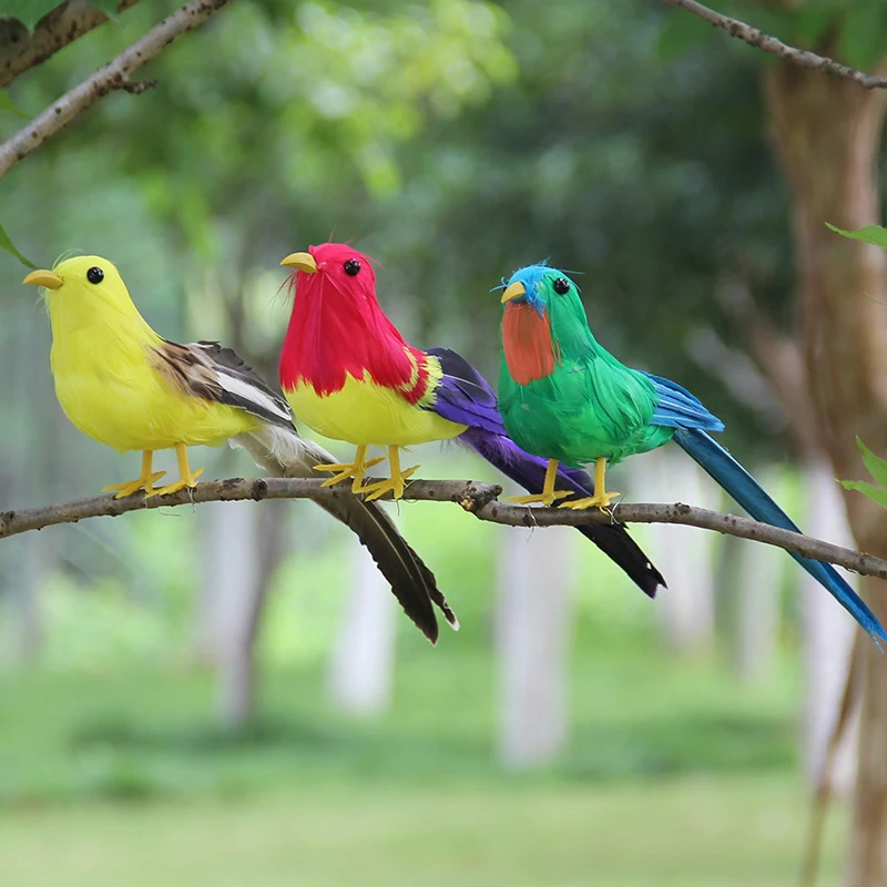 Искусственный попугай ручной работы Искусственное перо из вспененного