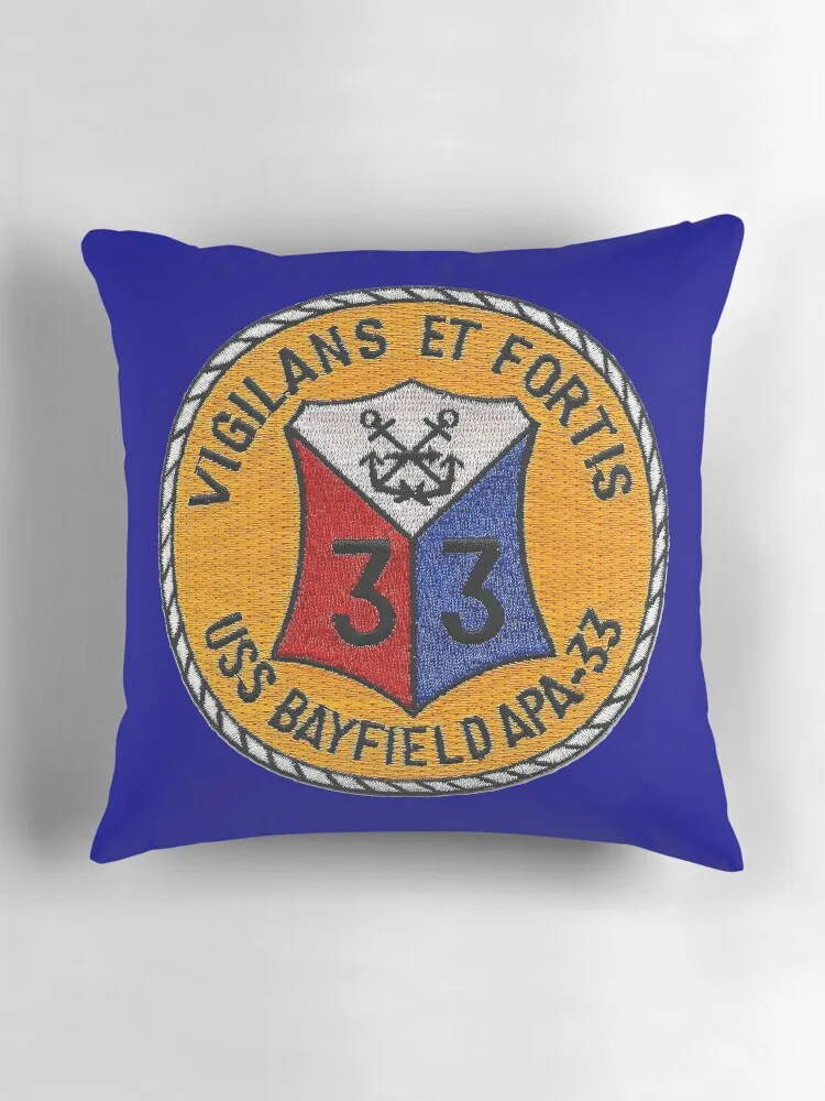 USS BAYFIELD (APA-33) Магазин SHIP'S декоративная подушка рождественские украшения 2024
