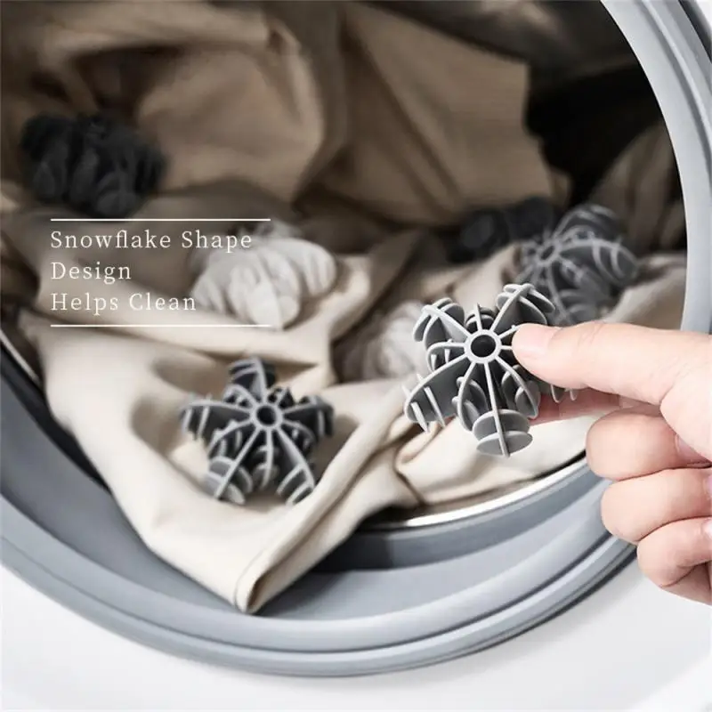 

Snowflake Laundry Ball Reusable Washing Machine Drying Fabric Softener Ball for Clothes Cleaning Home Cleaning Accessrices