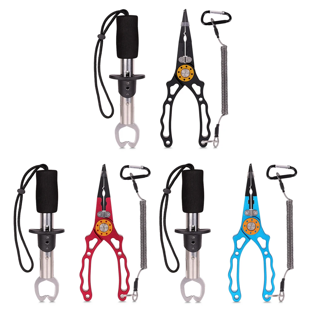 

Fishing Pliers Fish Lip Gripper Muti-Function Fishing Pliers Hook Remover Split Ring Fish Accessories for Fisherman