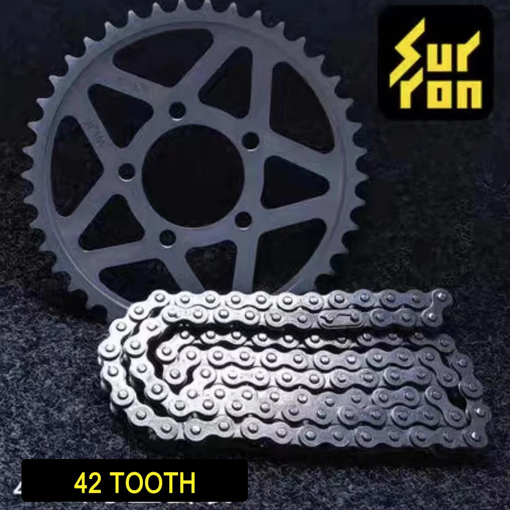 For SUR-RON 42-Tooth Chainring 102-Section Ordinary Chain High-Speed Suit Non-Oil Seal Surron Light Bee & Light Bee X