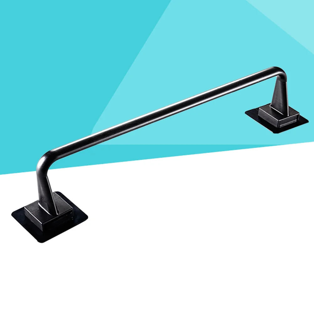 

Towel Rack Bar Holder Bathroom Adhesive Self Wall No Hanger Hanging Organizer Paste Trace Towels Mounted Single Shelf Storage