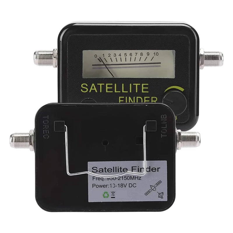 

JS-SF03 Satellite Signal Finder Sensitive Satellite Signal Finder Dish Net Analog Meter with LNB-To-REC Connection