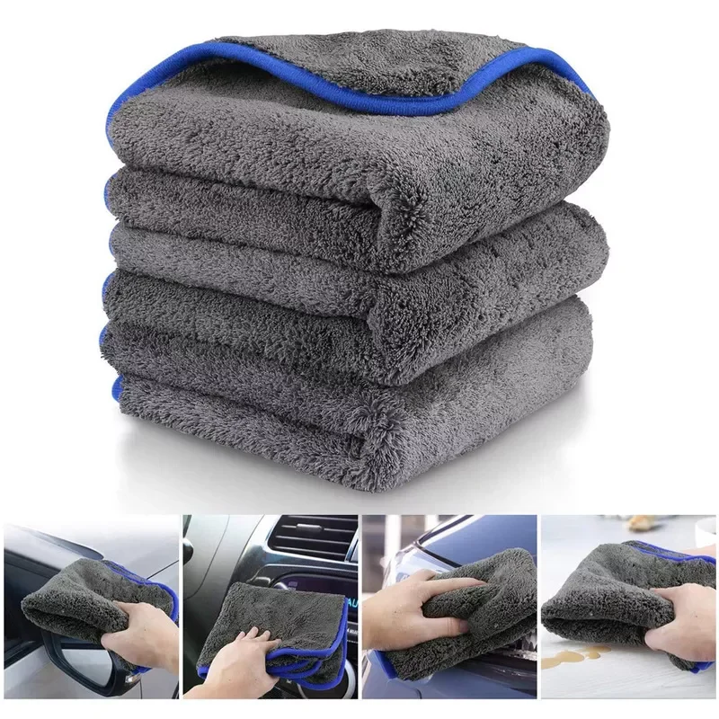 

1200GSM Car Wash Microfiber Towel Car Cleaning Drying Auto Washing Coral Fleece Thickened Towel Car Detailing Car Accessories