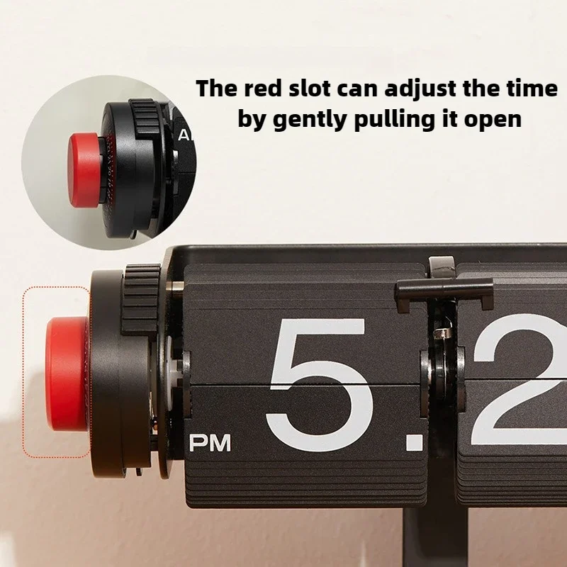 Металлические будильники автоматические часы с поворотом страниц цифровые