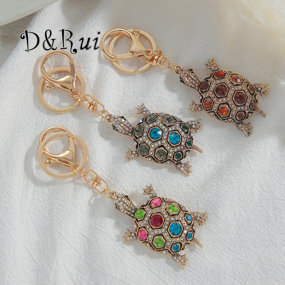 

D&Rui Tortoise Cute Keychain Fashion Jewelry Aesthetic Ideas Luxury Key Chains Christmas Gift Accessories Anime Keychains Women