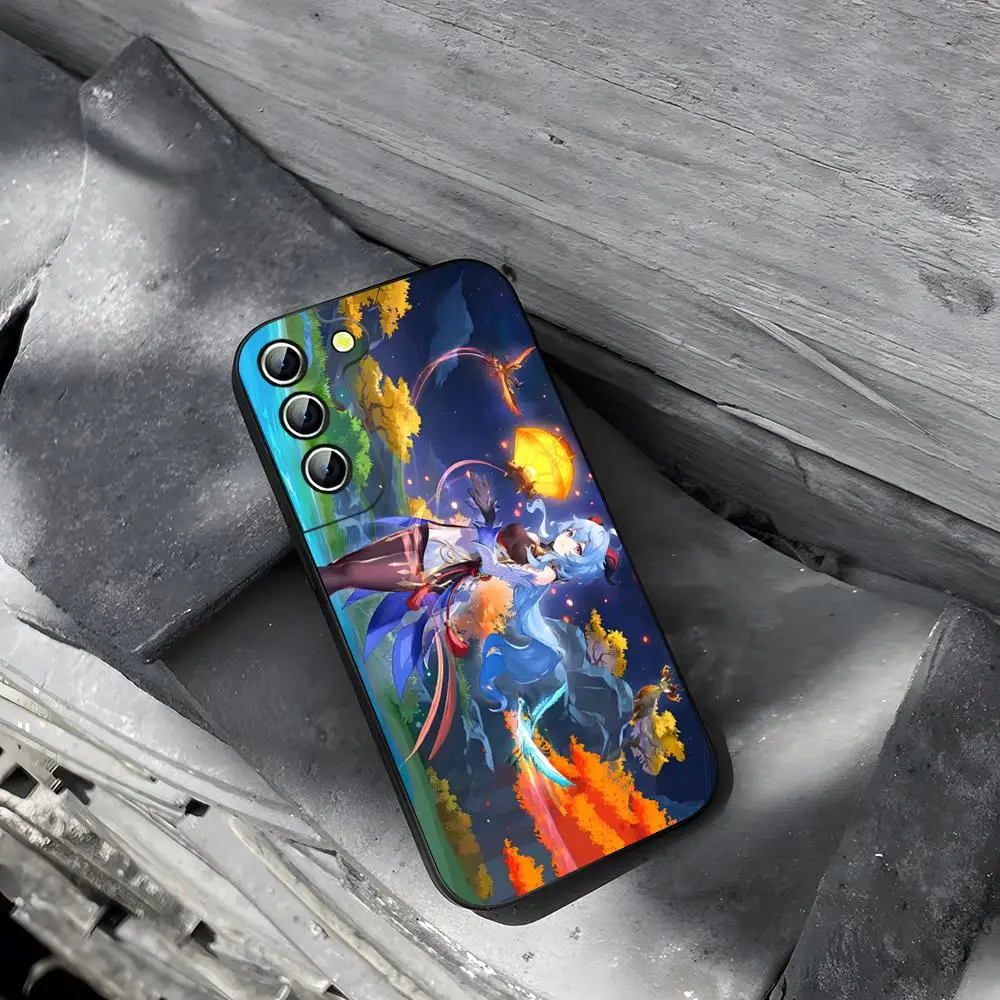 Чехол Genshin Ganyu для телефона Samsung Galaxy S23 S24 S21 S22 S20 Ultra Fe Plus A34 A54 A24 A52 A53 M54 чехол