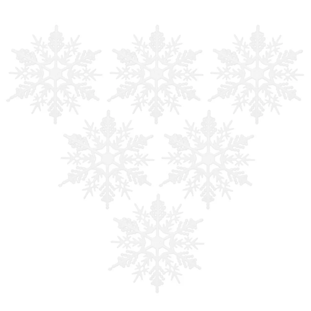 

6pcs Christmas Hanging Snowflake Decoration Winter Xmas Tree Hanging Decorations