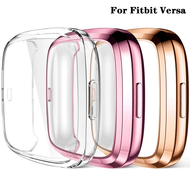 

Чехол из ТПУ Для Fitbit Versa 2/versa lite, водонепроницаемый чехол для смарт-часов, полноразмерный бампер, защита экрана, чехол versa 3/Sense