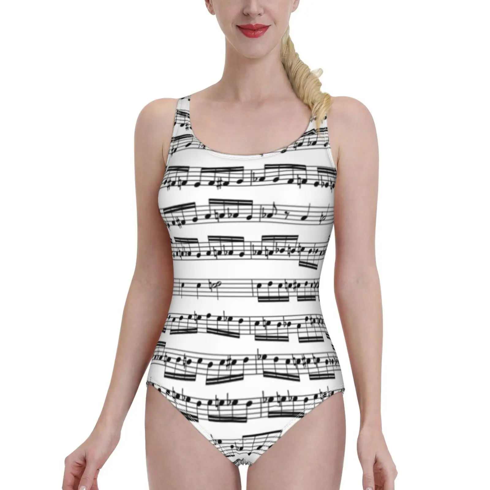 Женский слитный купальник с принтом пикантный открытой спиной и V-образным