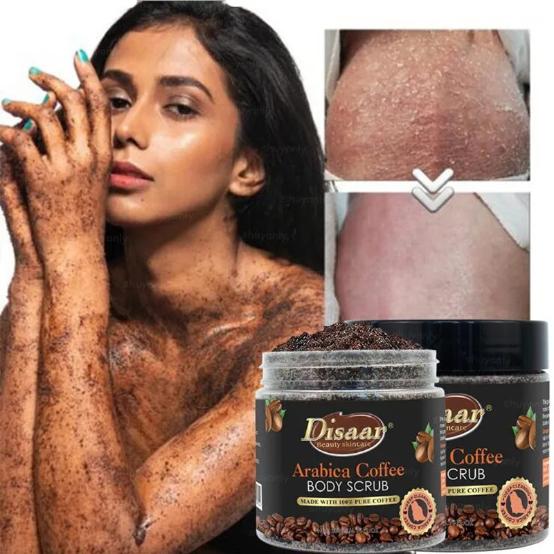

200ml Coffee Scrub Body Scrub Cream Facial Dead Sea Salt for Exfoliating Whitening Moisturizing Anti Cellulite Treatment Acne