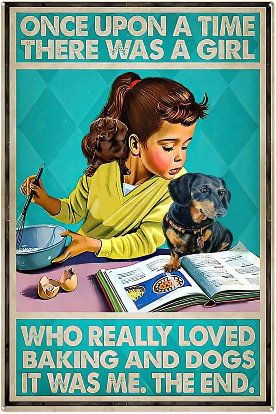 Винтажные жестяные металлические знаки Geuuki однажды была девушка которая любила