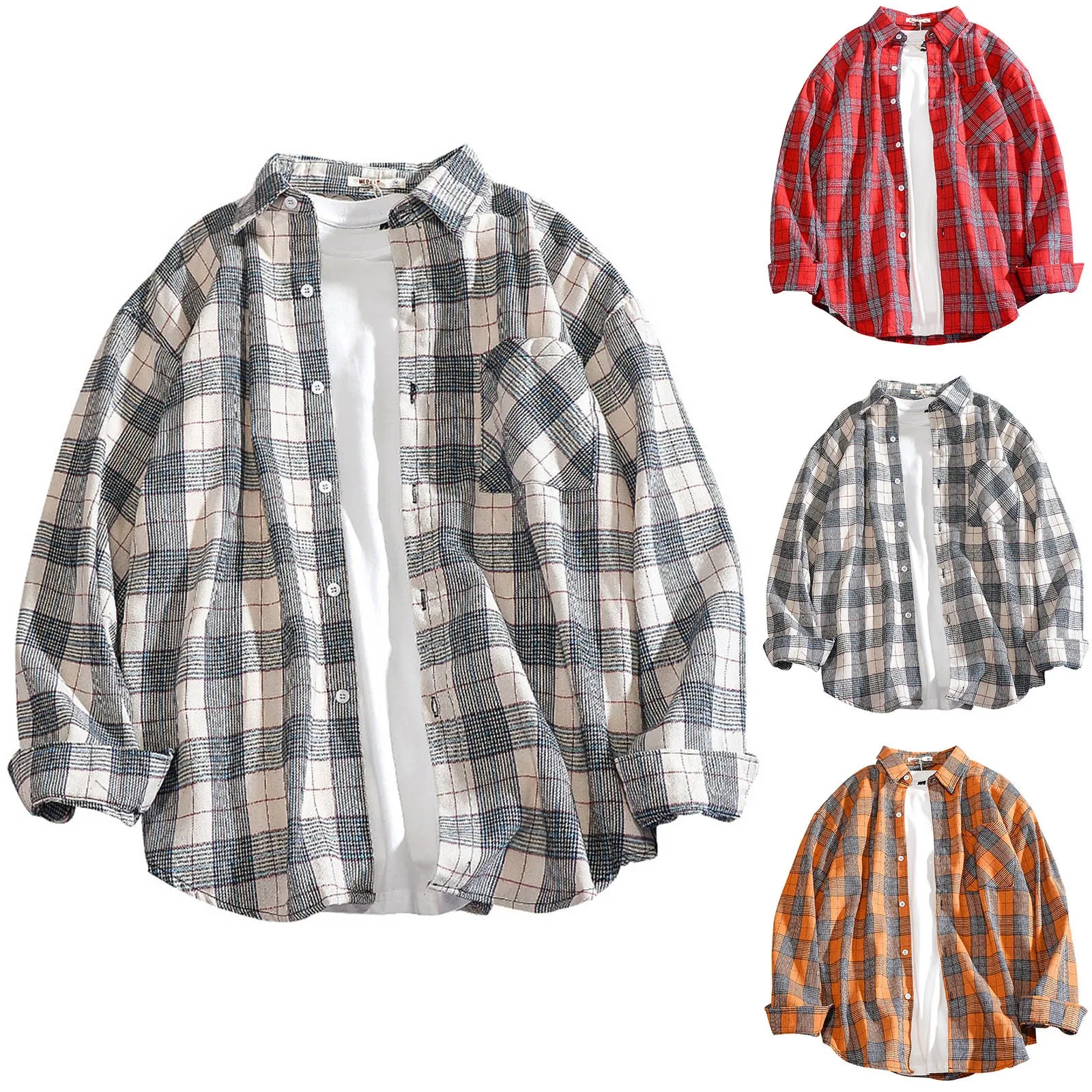 

Мужская футболка с длинным рукавом и отложным воротником