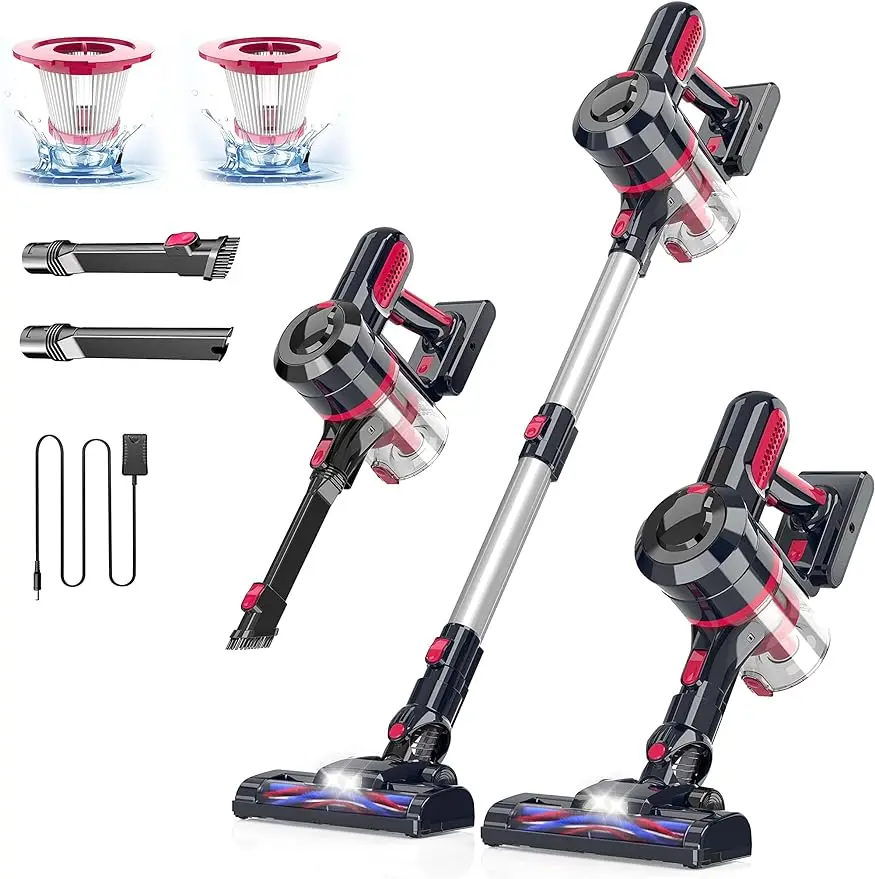 

210W Brushless Motor 4-in-1 Powerful Lightweight Vacuum Cleaner, Up to 35 Mins Runtime, for Home Hard Floor Carpet Pet Hair