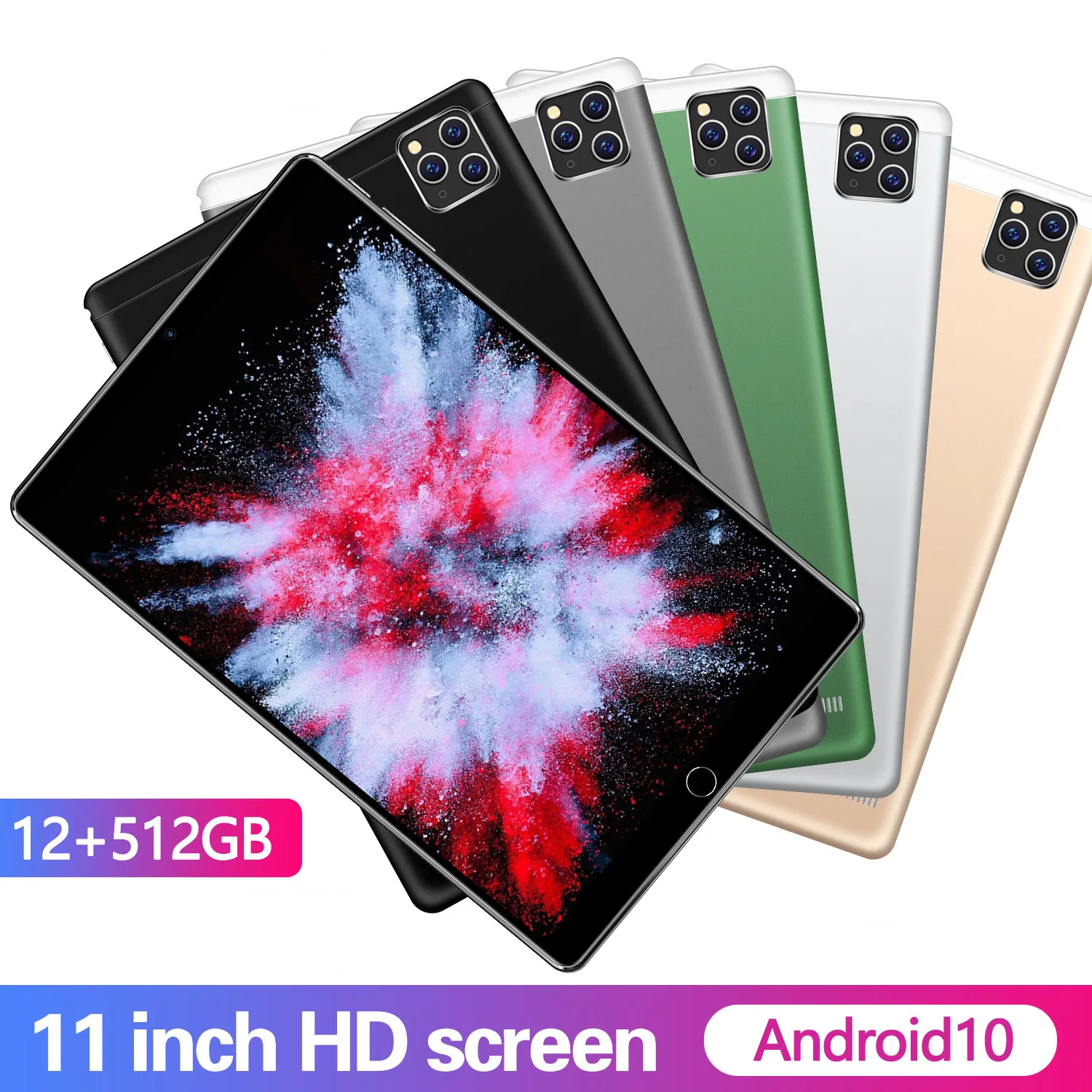 2022 New Tablet Android 11 inch 12GB+512GB Tablet Full Netcom Mobile Phone Two-in-one Game Online Course Thin Office
