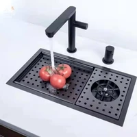 new cup washer sink kitchen sinks handmade custom stainless steel with hot and cold water faucet water purification filter