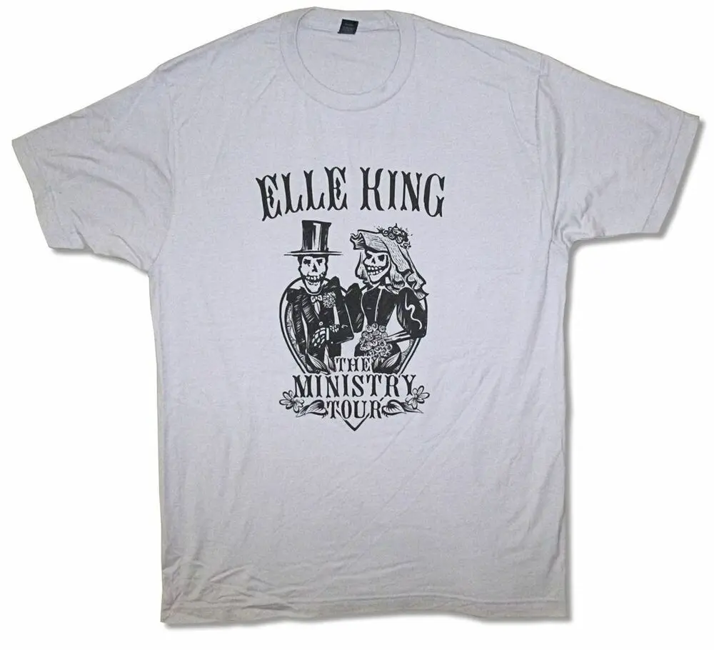 

Elle King Ministry Tour Saved Silver Grey T Shirt New Merch Soft
