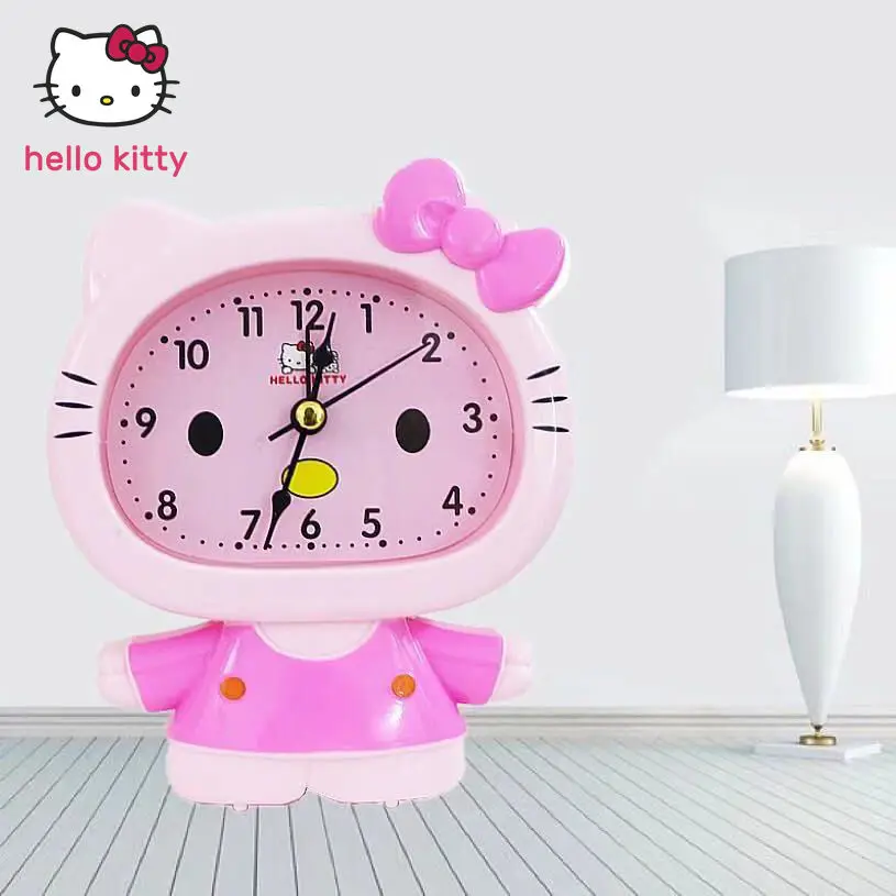 Мультяшный будильник hello kitty супер громкий для студенческого общежития детский