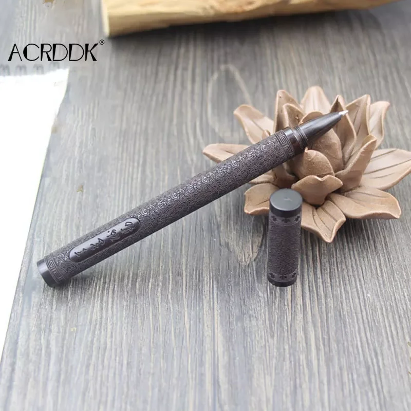 

Wood Ballpoint Pen Engraved The Orchid Pavilion/Propitious Clouds for Signature Executive Business Writing FC