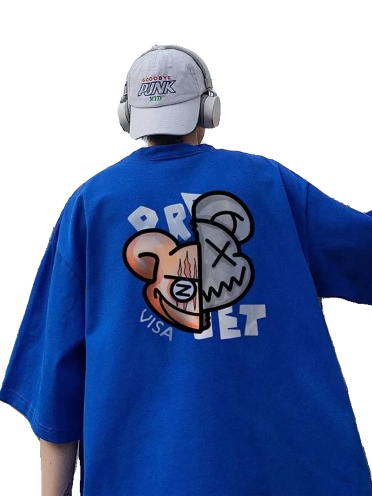 Heavy 280G Short sleeve Men's Ins Trendy Loose Student Korean Sle Summer T-shirt All-Match Handsome Half Sleeve Clothes