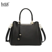 briggs new genuine leather tote bag for women classic vintage shoulder handbag female crossbody shoulder top handle bags