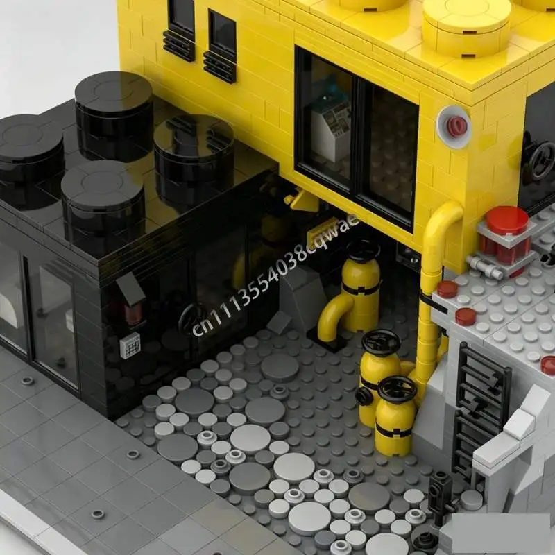 Фото 1168 деталей Blacktron Living Space MOC: Креативный научно-фантастический конструктор, футуристическая сборная модель-головоломка, коллекционная игрушка, подарки №2