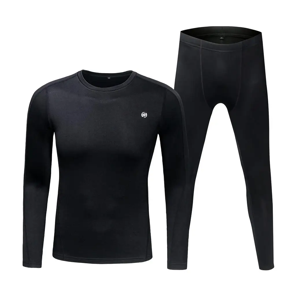 

Men Thermal Underwear Set Winter Base Layer and Bottom Set