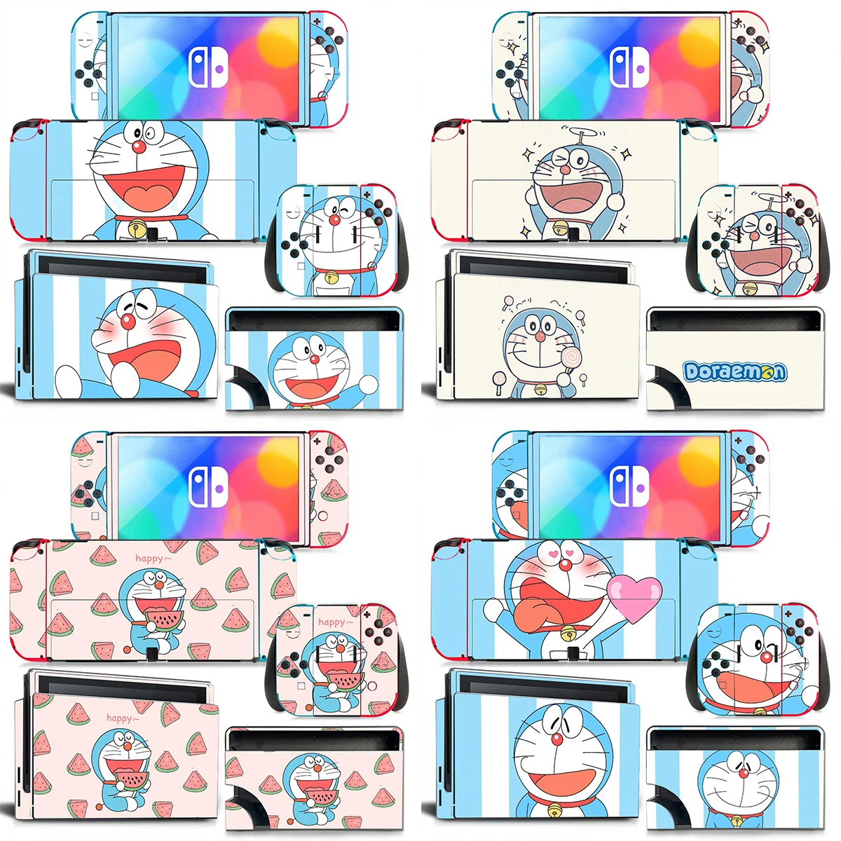 

Japan Anime Skin Cover Sticker Decal for Microsoft Switch OLED Console Joy-con Controller Dock Skin Viny