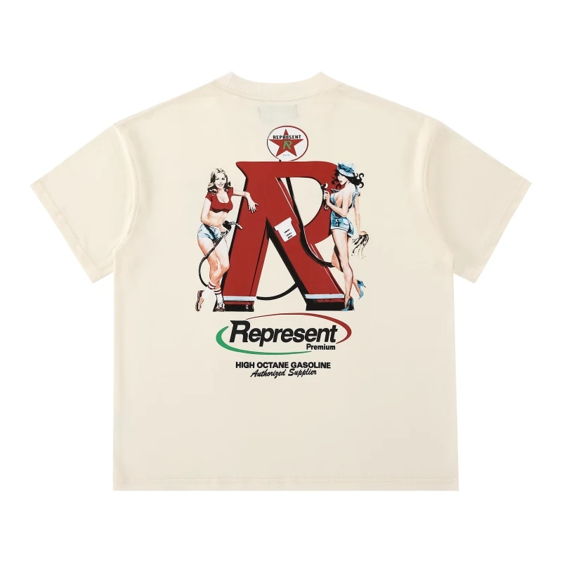 

Футболка Летняя с принтом «бензоколонка» и коротким рукавом