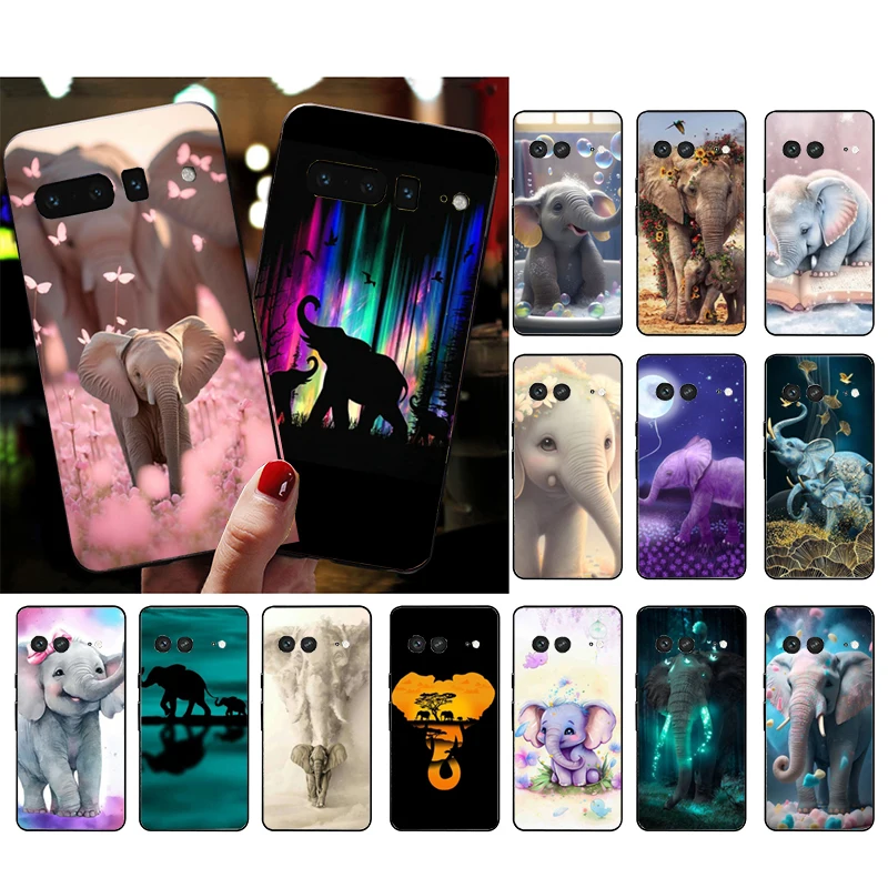 

Animal Elephant Phone Case for Google Pixel 7 Pro 7 7A 6A 6 Pro 5A 4A 3A Pixel 4 XL Pixel 5 6 4 3 XL 3A XL 2 XL
