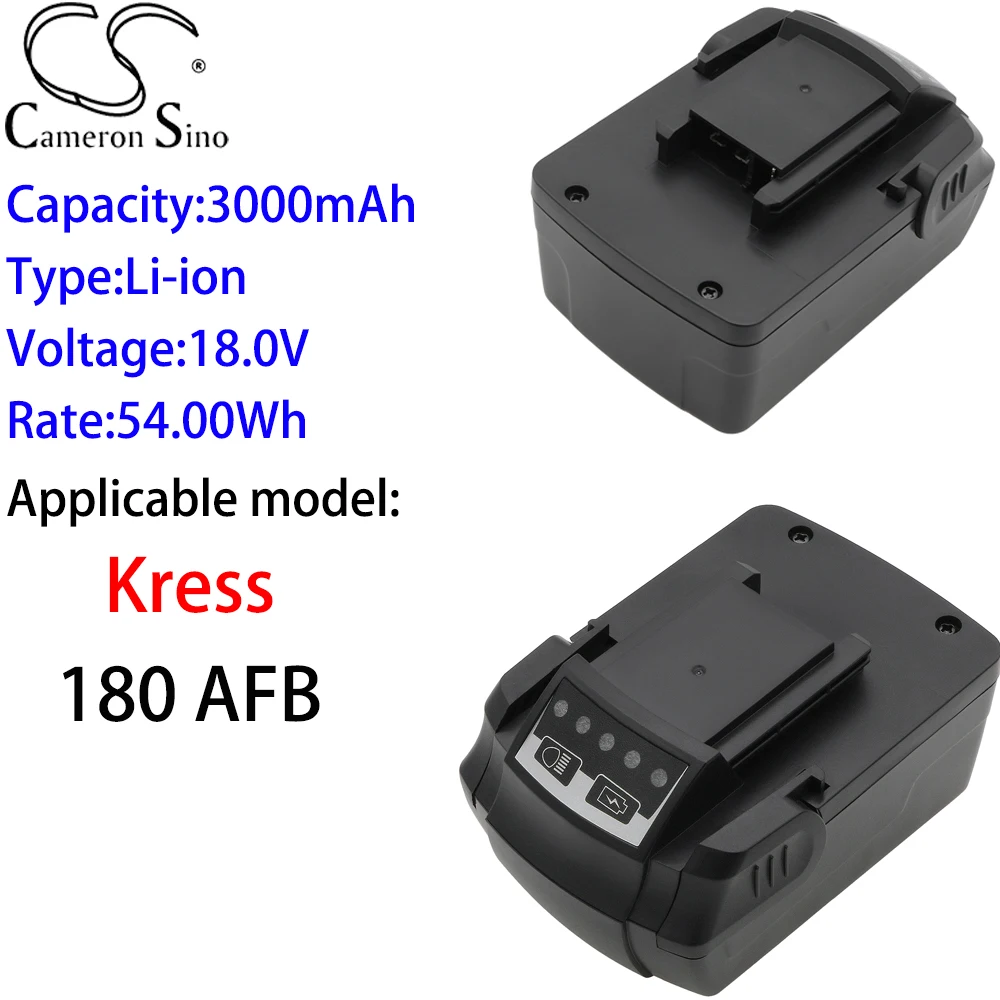

Литий-ионный аккумулятор Cameron Sino 3000 мАч 18,0 в для Kress 180 AFB