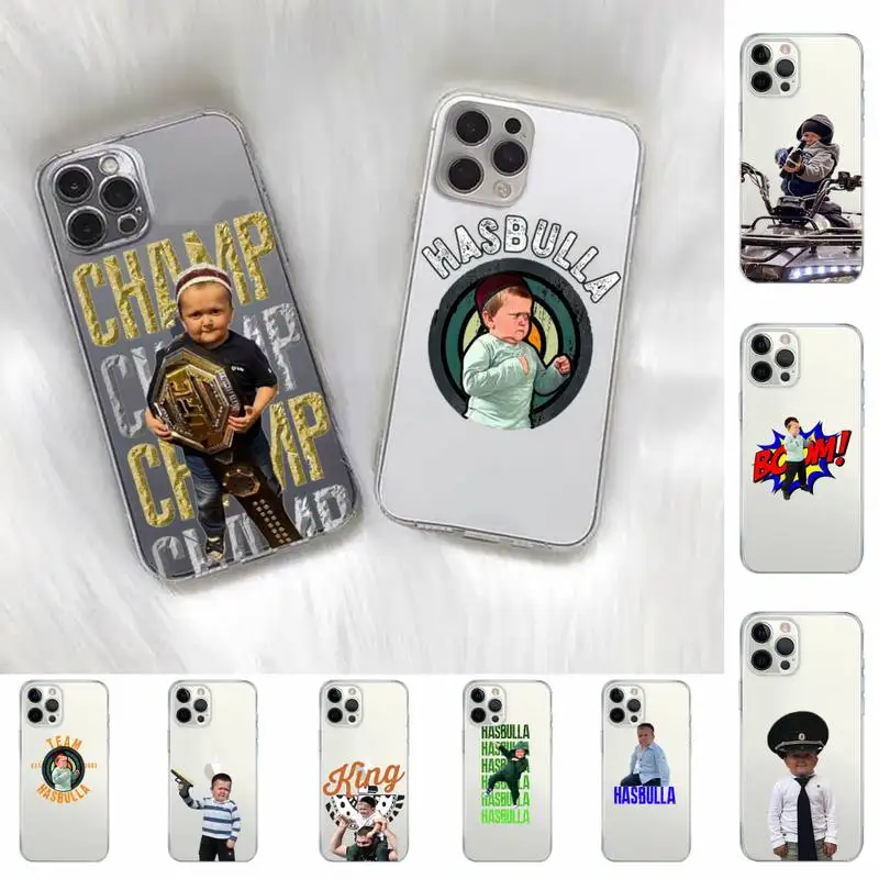 

Funny hasbulla Phone Case for iPhone 11 12 13 mini pro XS MAX 8 7 6 6S Plus X 5S SE 2020 XR clear case