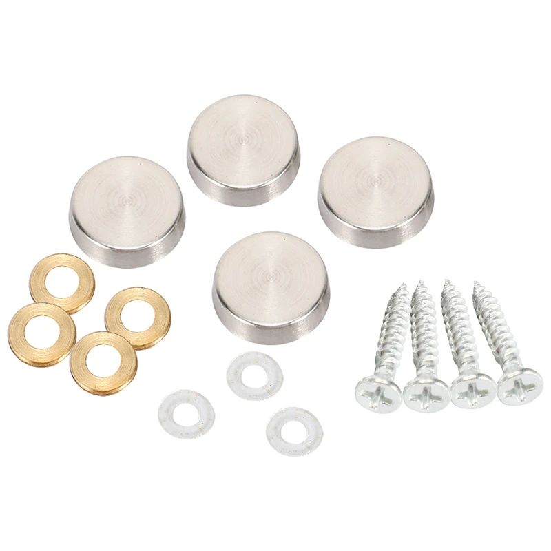 16 мм закручивающаяся крышка из нержавеющей стали с зеркальными гвоздями (160 шт.) |