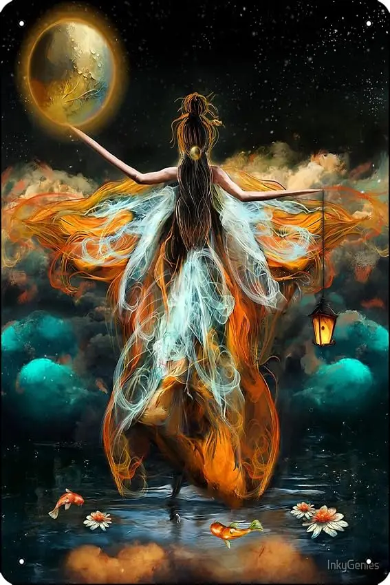 Selene Греческая богиня луны греческая языческая мифологическая плакат для