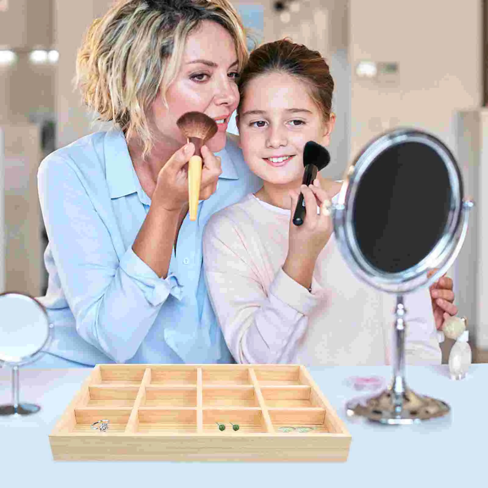 Поднос для хранения витрины деревянные ювелирные изделия браслет подносы