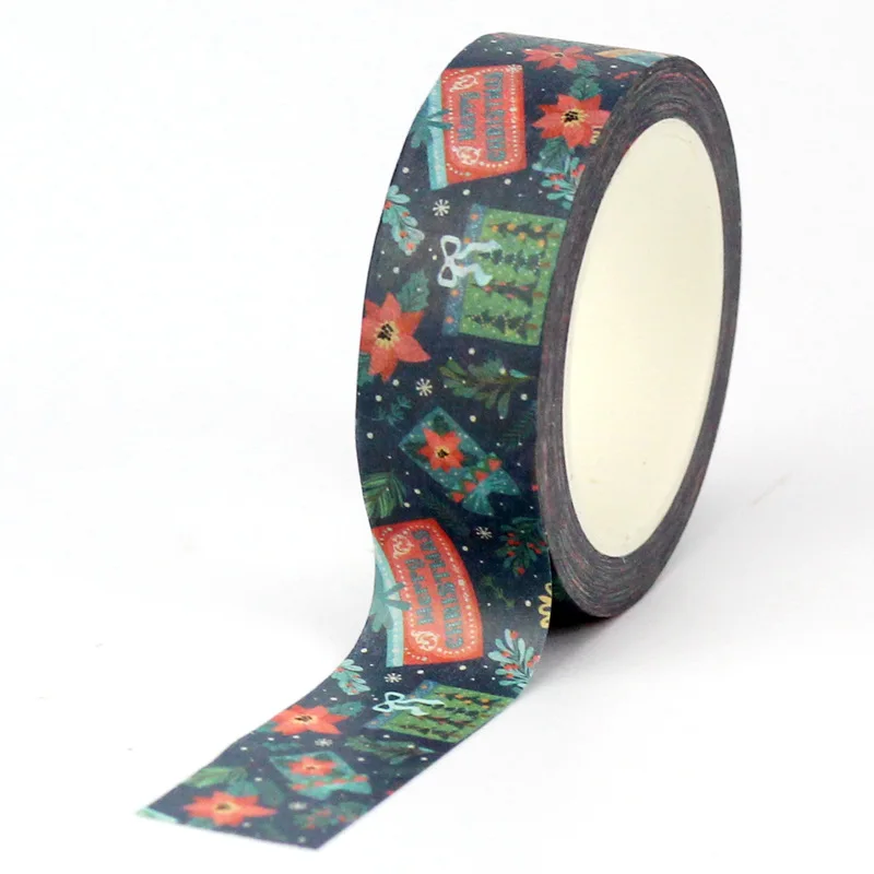 

Декоративная лента «Пансеттия» GREATHOPE WASHI TAPE 10 м